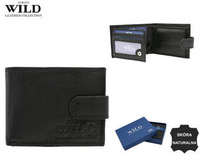 Men's leather wallet N0035L-CCD Black