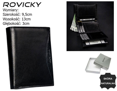 ROVICKY 1537-03-BOR RFID leather wallet