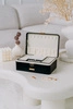 A jewelry box made of eco-leather PTN SZK-06 Black