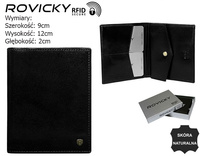 Portfel męski skórzany N03-RVT Black