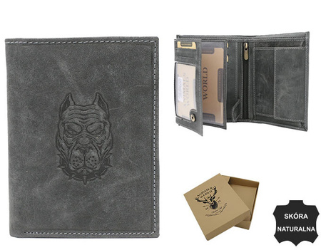 RFID leather wallet Always Wild N4-CHM-DOG-1