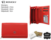 Portfel damski skórzany R-D1520-NCD Red