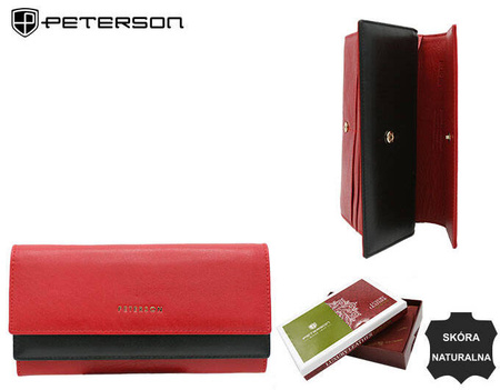 Portfel skórzany RFID PETERSON PTN 421028-SGN
