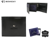 Portfel skórzany RFID ROVICKY RV-70616-BCA