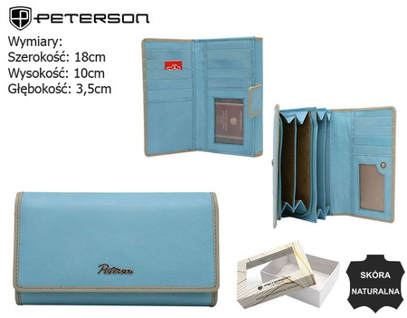 PTN KA-24 Sky Blue leather wallet