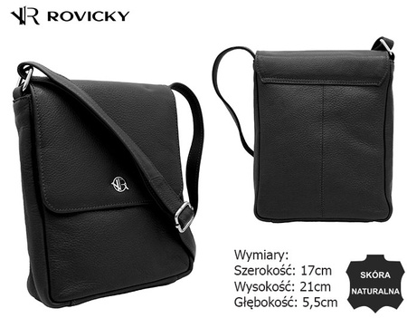 Torebka Damska skórzana R-TSL-06-CPDM Black