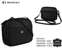 Torebka damska skórzana R-CL-3-FTS Black