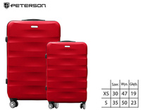 Zestaw walizek PTN 5806-SET2 Red