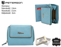 PTN KA-26 Sky Blue+Gray Leather Wallet