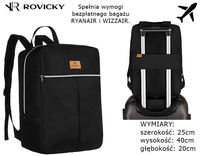 Plecak podróżny Rovicky R-PL-01 Black