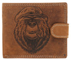 Portfel skórzany RFID ALWAYS WILD N992-CHM-BEAR-2 COGNAC