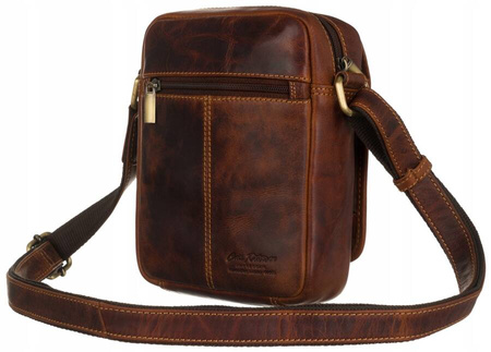 Torba skórzana PTN TB-1117-COM Cognac