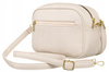 Set: handbag + pouch made from pebbled eco-leather PU R-KP-16-A19 Beige