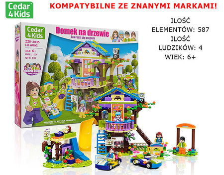 Klocki konstrukcyjne plastikowe CEDAR4KIDS ZZK-2035-LX.A062 MIX