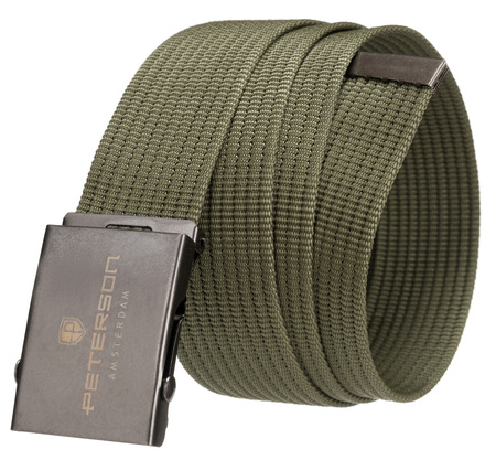 PETERSON PTN SILV-GREEN-2 webbing belt