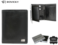 Leather wallet RFID PETERSON CPR-N4-BAR