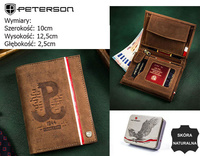 PETERSON PTN 317PW-03-2-1-4 RFID leather wallet