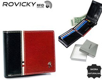 Portfel skórzany RFID ROVICKY 323-RBA-D