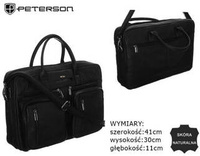 Torba skórzana PETERSON PTN LAP-31702-NDM