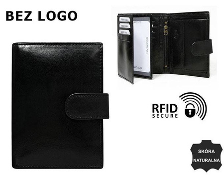 Portfel skórzany RFID NO LOGO BLM-03L-CFL-NL