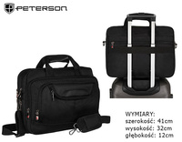 Torba na laptopa z poliestru PETERSON PTN GBP-19-1-G