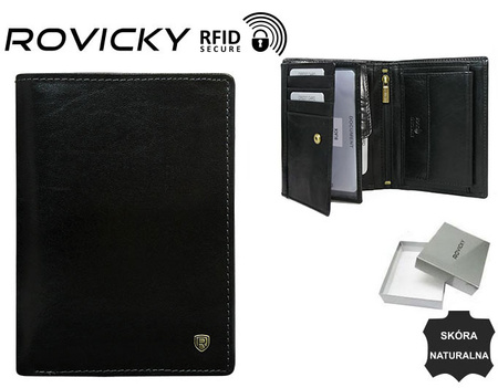 Portfel męski skórzany N104-RVT Black