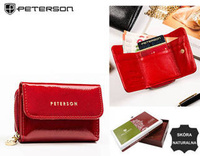 Leather wallet RFID PETERSON PTN 423229-SAF