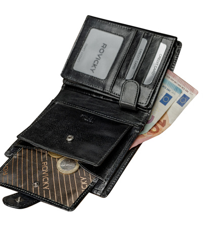 ROVICKY PC-102L-BAR RFID leather wallet