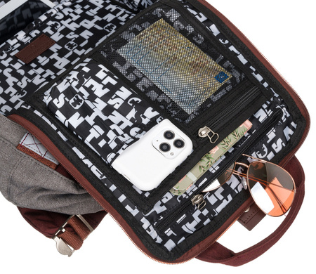 LULUCASTAGNETTE NANO textile backpack