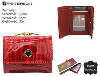 Patent leather women's wallet PTN PH32-1-DBF Red