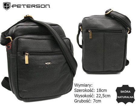 Torba skórzana PETERSON PTN-376-NDM