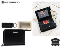 Gift Set: Wallet and Keychain Peterson PTN SET-D-67-KCS BLACK