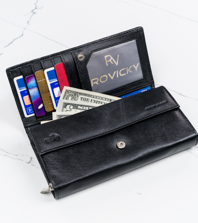 ROVICKY RFID leather wallet R-RD-12-GCL-Q