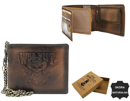 Leather wallet N992C-VIN-05 Brown