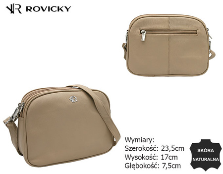 Torebka Damska skórzana R-TSL-07-CPDM Beige