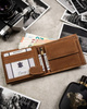 Men's leather wallet N992-CHM-LEO Cognac