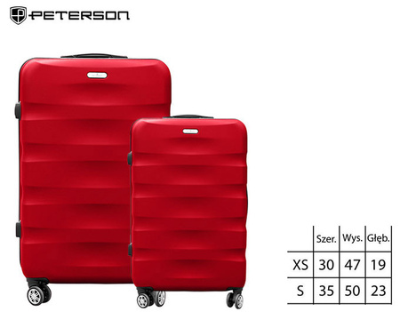 Zestaw walizek PTN 5806-SET2 Red