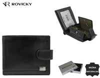 Portfel męski skórzany CPR-022L-BAR Black