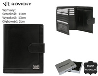 Portfel męski skórzany PC-108L-NABR Black