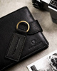 Men's Gift Set: Leather Wallet and Keychain PETERSON PTN SET-M-N992L-D