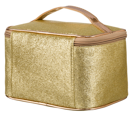 A large glitter cosmetic bag PTN KOS-L04-B Gold Peterson