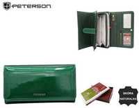 Women's leather wallet PTN 421077-SH Green