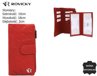 Portfel damski skórzany R-N18-SCW Red