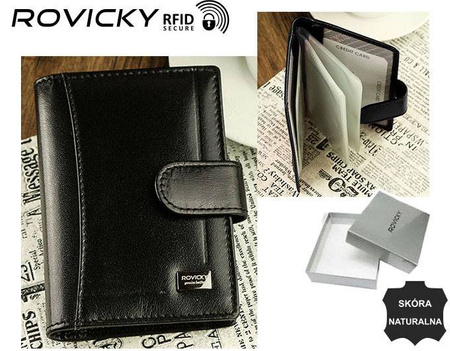 ROVICKY leather RFID card case CPR-032-BAR