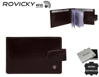 ROVICKY TW-02-RVT leather RFID card case