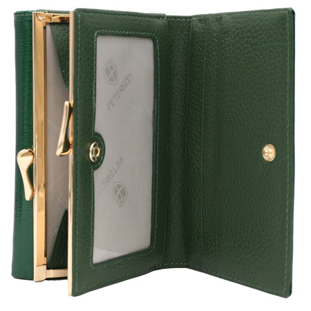 Women's leather wallet PTN 42108-SH Green