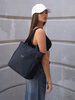 A women's shoulder shopper bag PTN CTY-04 Black