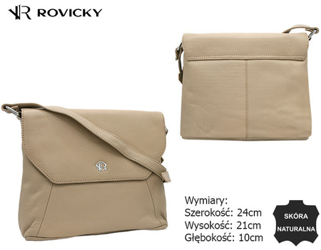 Torebka Damska skórzana R-TSL-08-CPDM Beige