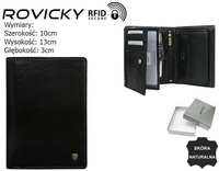 Portfel męski skórzany N104-RVT Black