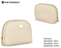 Damska kosmetyczka podróżna PTN KOS-L01-P Light Beige Peterson